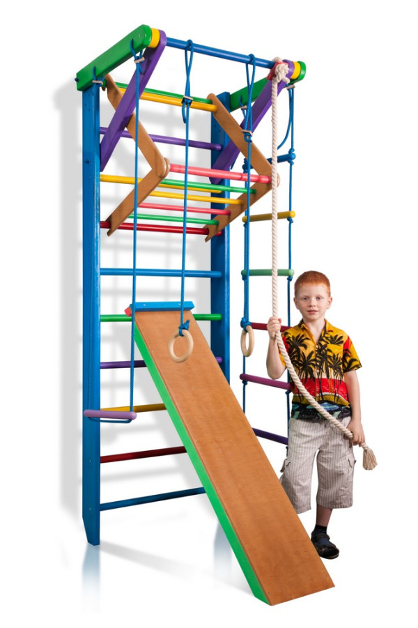 Шведская стенка с турником «Bambino 1-240»19