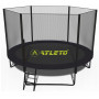 Батут з сіткою та драбинкою 252 см Atleto Black + подарунок  м'ячик2