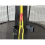 Батут з сіткою та драбинкою 252 см Atleto Black + подарунок  м'ячик12