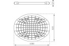 Дитячі гойдалки Гніздо OVAL NEW 108 x 83 см Зелено-чорний1