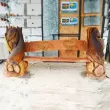 Скамейка с рыбками - Деревянная скульптура0