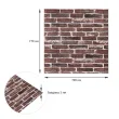 Самоклеящаяся 3D панель под красный Екатеринославский кирпич 700х770х3мм2