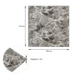 Декоративная 3D панель самоклеящийся кирпич Черный Мрамор 700х770х3мм2