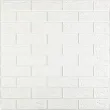 3D панель самоклеящийся кирпич Белый 700х770х3мм0