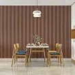 Декоративна кругла стінова рейка М2 3000*152*15мм (D)6