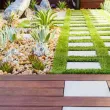 Искусственная трава ecoGrass J-40/ecoGrass U-40 (ландшафт)0