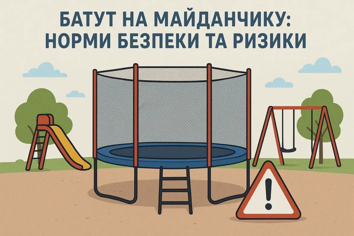 Батут на площадке: нормы безопасности и риски