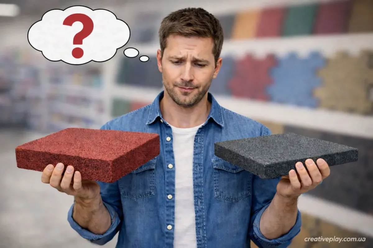 Как выбрать резиновую плитку?