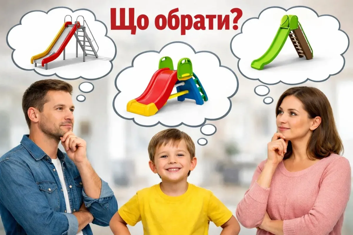 Як вибрати гірку: металева, пластикова, композитна − що краще?