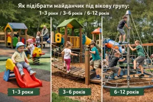 Как подобрать площадку под возрастную группу: 1–3/3–6/6–12 лет